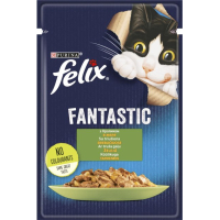 Вологий корм для кішок Purina Felix Fantastic з кроликом у желе 85 г (7613039835500)