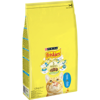 Сухий корм для кішок Purina Friskies зі смаком лосося й овочів 1.5 кг (7613033923562)