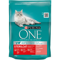Сухий корм для кішок Purina One Steril Cat Salmon & Wheat 200 г (7613034765239)
