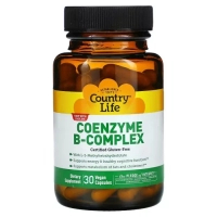 Вітамін Country Life Коензим В-Комплексу, Coenzyme B-Complex, 30 вегетаріанських капс (CLF6417)
