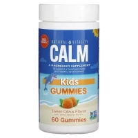 Вітамінно-мінеральний комплекс Natural Vitality Магній для дітей, смак солодкий цитрус, CALM Kids Gummies, 60 жовт (PTG-04380)
