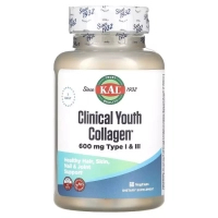 Вітамінно-мінеральний комплекс KAL Колаген молодості, Clinical Youth Collagen, 60 вегетаріанських ка (CAL-40696)