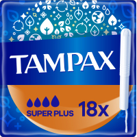 Тампони Tampax Super Plus з аплікатором 18 шт. (8006540716670)