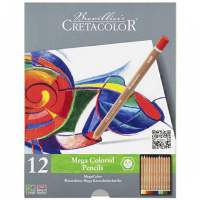 Олівці кольорові Cretacolor Megacolor, 12 кольорів (9014400290870)