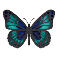 Набір для творчості Rosa Talent 3D-картина 4 шари Метелик 3 17х17 см (4823098529040)