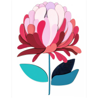 Набір для творчості Rosa Talent Картина 3D Чарівна квітка МДФ, 24,5 х 18,5 см (4823098540069)