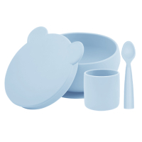 Набір дитячого посуду MinikOiOi BLW Set I - Mineral Blue (101070056)