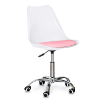 Офісне крісло Evo-kids Capri White / Pink (H-231 W/PN)