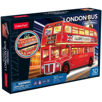 Пазл Cubic Fun Тривимірна головоломка-конструктор City Line Лондонський автобус з LED підсвіткою (L538h)