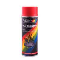 Аерозольна фарба для автомобіля Motip термостійка до 300С червона 400м (4040)