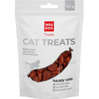 Ласощі для котів WAUDOG Treats Лососеві жувальні серця 100 г (4444)