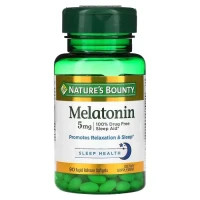 Амінокислота Nature's Bounty Мелатонін швидкого вивільнення, 5 мг, Melatonin, 90 гелевих (NRT15745)