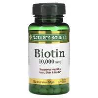 Вітамін Nature's Bounty Біотин швидкого вивільнення, 10000 мкг, Biotin, 120 гелевих (NRT-51697)
