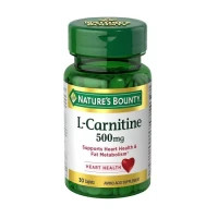 Амінокислота Nature's Bounty L-Карнітін, 500 мг, L-Carnitine, 30 каплет (NRT01683)