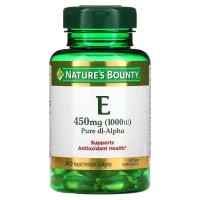Вітамін Nature's Bounty Вітамін E швидкого вивільнення, 1000 МО, 450 мг, Vitamin E, 60 г (NRT-01799)