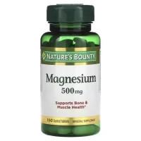 Мінерали Nature's Bounty Магній, 500 мг, Magnesium, 100 каплет (NRT-05535)