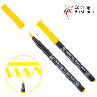 Художній маркер KOI Маркер-пензель акварельний Жовтий, 3 (084511392960)
