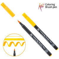 Художній маркер KOI Маркер-пензель акварельний Жовтий темний, 4 (084511392977)