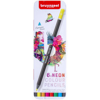 Олівці кольорові Bruynzeel EXPRESSION NEON, 6 кольорів (8712079468408)