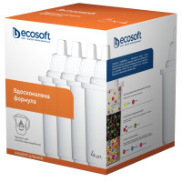 Картридж для фільтра глечика Ecosoft К-т Картриджів для глечиків універсальний (3+1 ш (4820056801071)