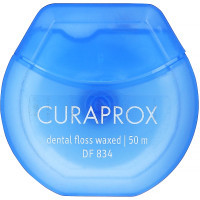 Зубна нитка Curaprox Вощена з ароматом м'яти 50 м (7612412428285)