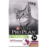 Сухий корм для кішок Purina Pro Plan для стерилізованих/кастрованих з качкою і печінкою 10 кг (7613036732727)