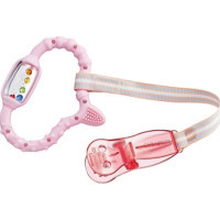 Прорізувач Curaprox стимулятор для прорізування тимчасових зубів, рожевий (Curababy girl)