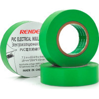 Ізоляційна стрічка Render 0.10мм*18мм*20м Green, temp-10+80°С, 2000V, 10 шт. (0,10мм*18мм*20м-G)