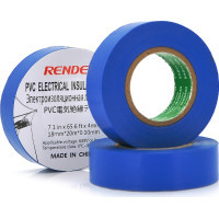 Ізоляційна стрічка Render 0.10мм*18мм*20м Blue, temp-10+80°С, 2000V, 10 шт. (0,10мм*18мм*20м-Bl)
