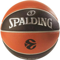 М'яч баскетбольний Spalding Euroleague TF-500 чорний, помаранчевий Уні 7 77101Z (689344411040)