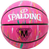 М'яч баскетбольний Spalding Marble Series рожевий, мультиколор Уні 5 84417Z (689344406725)