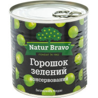 Овочева консервація Natur Bravo Горошок консервований 425 мл (1999647)