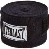 Бинт для спорту Everlast Classic Hand Wraps 120 х 2 чорний 722251-70 Уні 120 (009283244552)