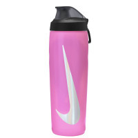 Пляшка для води Nike Refuel Bottle Locking Lid 24 OZ рожевий, чорний, сріблястий 709 мл N.100.7668.637.24 (887791745026)