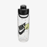 Пляшка для води Nike TR Renew Recharge Chug Bottle 24 OZ грфічний прозорий, чорний 709 мл N.100.7637.968.24 (887791742391)