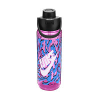 Пляшка для води Nike TR Renew Recharge Chug Bottle 24 OZ рожевий, чорний, синій, білий 709 мл N.100.7637.660.24 (887791761897)
