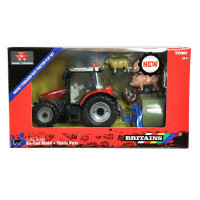 Спецтехніка Britains Модель трактора Massey Ferguson 5612 з вилами та фігурками 1:32 (43205)