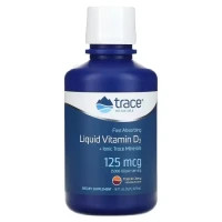 Вітамін Trace Minerals Вітамін D3, 125 мкг, смак тропічної вишні, Liquid Vitamin D3, 473 (TMR-00189)