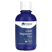 Мінерали Trace Minerals Магній, 300 мг, смак мандарину, Liquid Magnesium, 473 мл (TMR-00277)