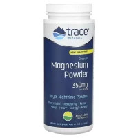 Мінерали Trace Minerals Магній, смак лимон-лайм, 350мг, Stress-X, Magnesium Powder, 448 гр (TMR-00229)