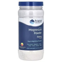 Мінерали Trace Minerals Магній, смак малина-лимон, 350 мг, Stress-X, Magnesium Powder, 240 гр (TMR-00352)