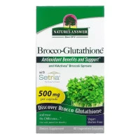 Трави Nature's Answer Брокко-глутатион, 500 мг, Brocco-Glutathione, 60 вегетарианских ка (NTA-16030)