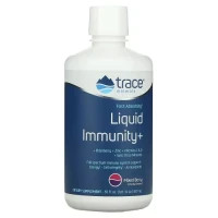 Вітамінно-мінеральний комплекс Trace Minerals Поддержка иммунной системы, вкус ягод, Fast-Absorbing Liquid Immunit (TMR-00592)