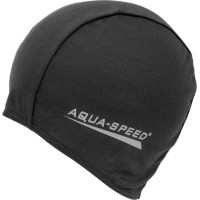 Шапка для плавання Aqua Speed Polyester Cap 091-07 5762 чорний Уні OSFM (5908217657626)