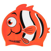 Шапка для плавання Aqua Speed Zoo 115-75-Nemo 5758 помаранчева рибка Діт OSFM (5908217657589)