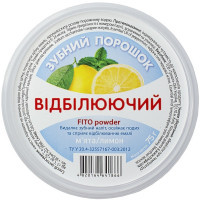 Зубний порошок FITO Powder Відбілюючий М'ята + лимон 75 г (4820164641866)