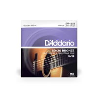 Струни для гітари D'Addario 80/20 Bronze Custom Light (11-52) (EJ13)