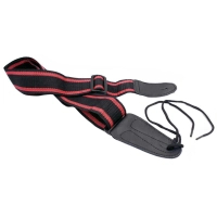 Ремінь для гітари Maxtone Guitar Strap Black-Red (GS-100/BK/RD)