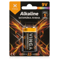 Батарейка 9V 6LR61 Alkaline Vinga (VJAB9V1)