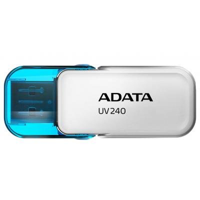 USB флеш накопичувач ADATA 8GB UV240 White USB 2.0 (AUV240-8G-RWH)